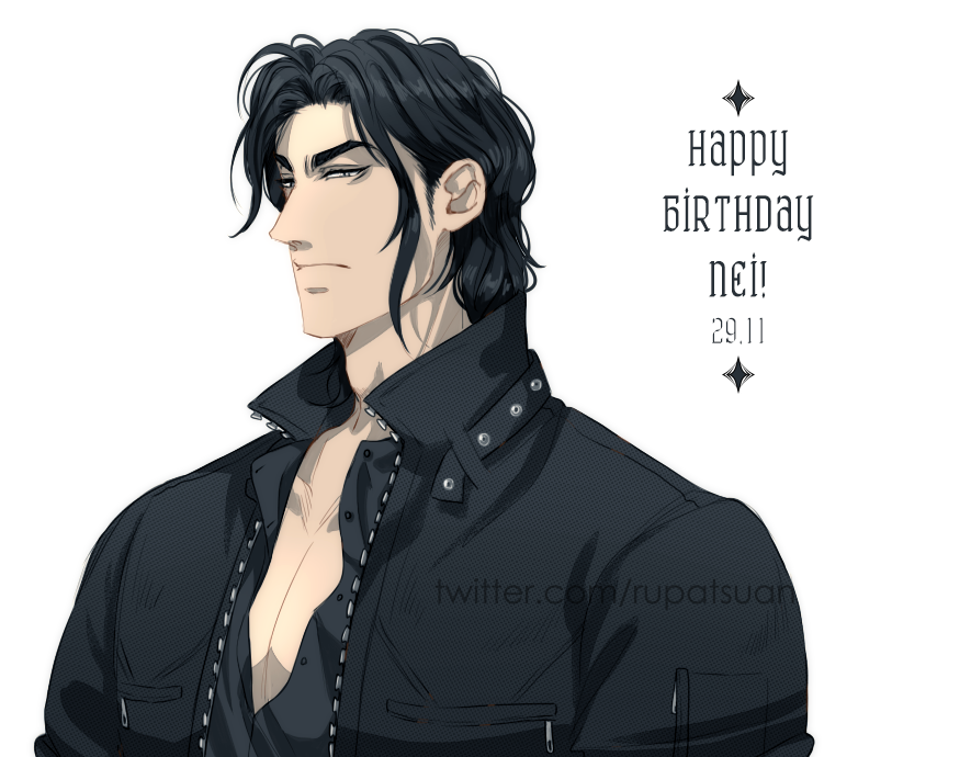rupatsuan's tweet photo. Happy Birthday to my first ever male oc~~ He hates us all but I love him very much! 🖤
#art #ocart https://t.co/eCfo6PSdxB