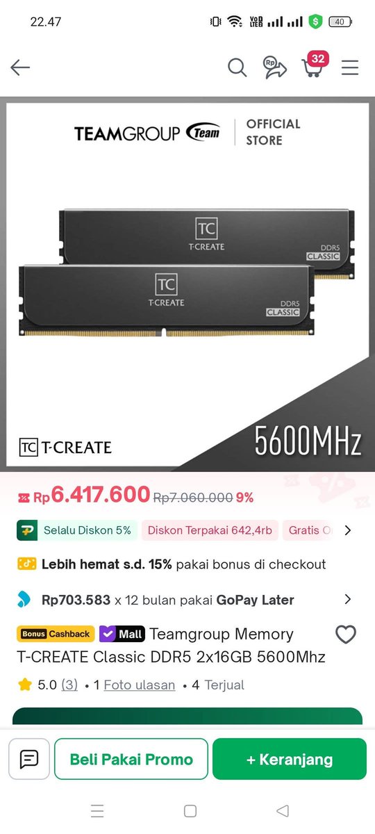 rkdera's tweet photo. Harga RAM dah lebih mahal drpd VGA 🙏🙏 https://t.co/bWbs7fM5mY