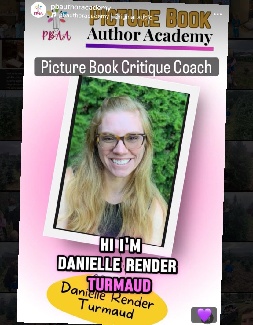 Drenderturmaud's tweet image. I’m excited to share that I’m a #PB Critique Coach with the @pbauthoracademy ! 🤗 This is a special program for aspiring #kidlit authors who want to receive specialized PB mentorship and training. I’m excited to be a part of the PBAA! @RosiePOV
