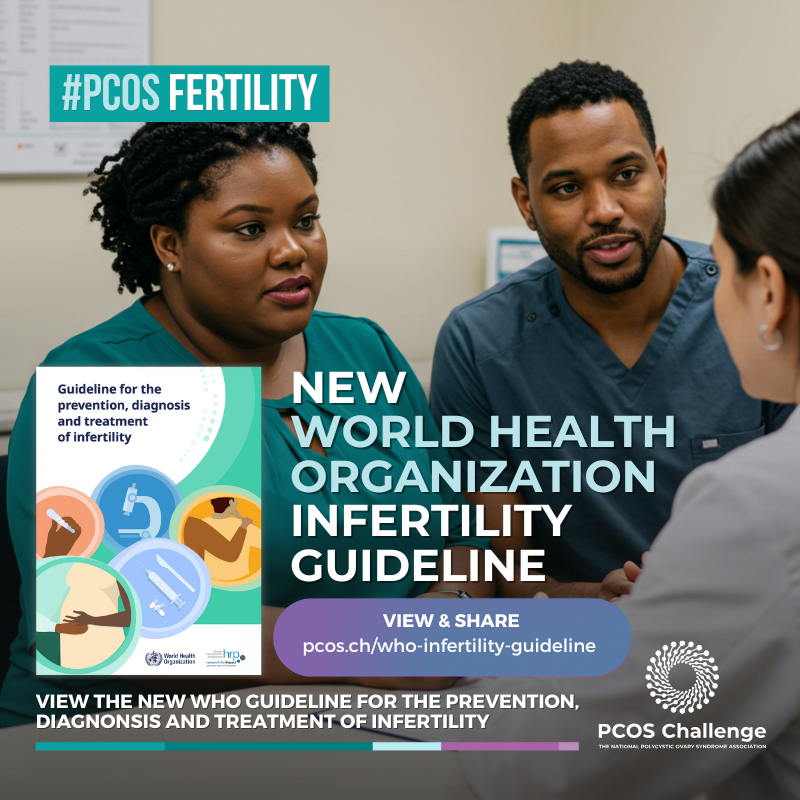 pcoschallenge's tweet image. The @who has introduced a landmark #infertility guideline, now including updated recommendations for #PCOS. View the summary of recommendations at:
pcos.ch/who-infertilit…

It was an honor for Sasha Ottey, Executive Director
@pcoschallenge, to serve on the WHO External Review…
