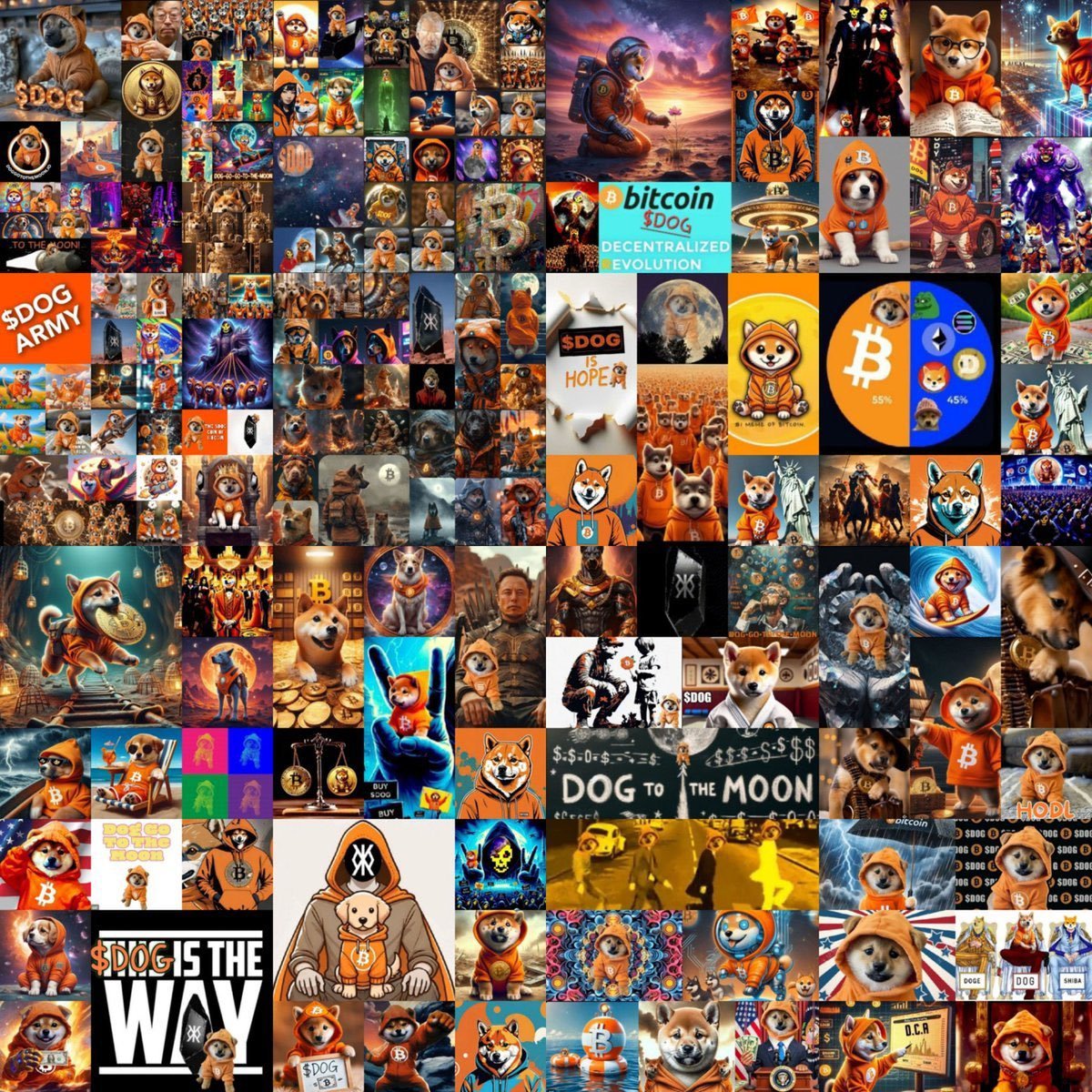 DailyCoinPulse's tweet image. You can’t manufacture this.
You can’t buy this.
You can’t fake this.
This is what ORGANIC looks like.

Millions of people around the world
making, sharing, remixing, posting all the same symbol: 🐶 + ₿ = $DOG
The internet chose its mascot.
Bitcoin chose its culture.

The future…