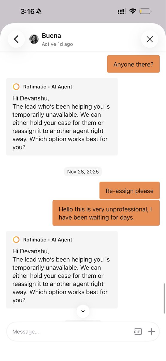 devanshusharma's tweet image. @rotimatic Bought a new Rotimatic Next and it’s been making uncooked rotis from day one. After months of support chats and a 2-hour call, I requested a replacement — and then support went silent.

This is not acceptable for a premium product. Please fix this.
#RotimaticNext