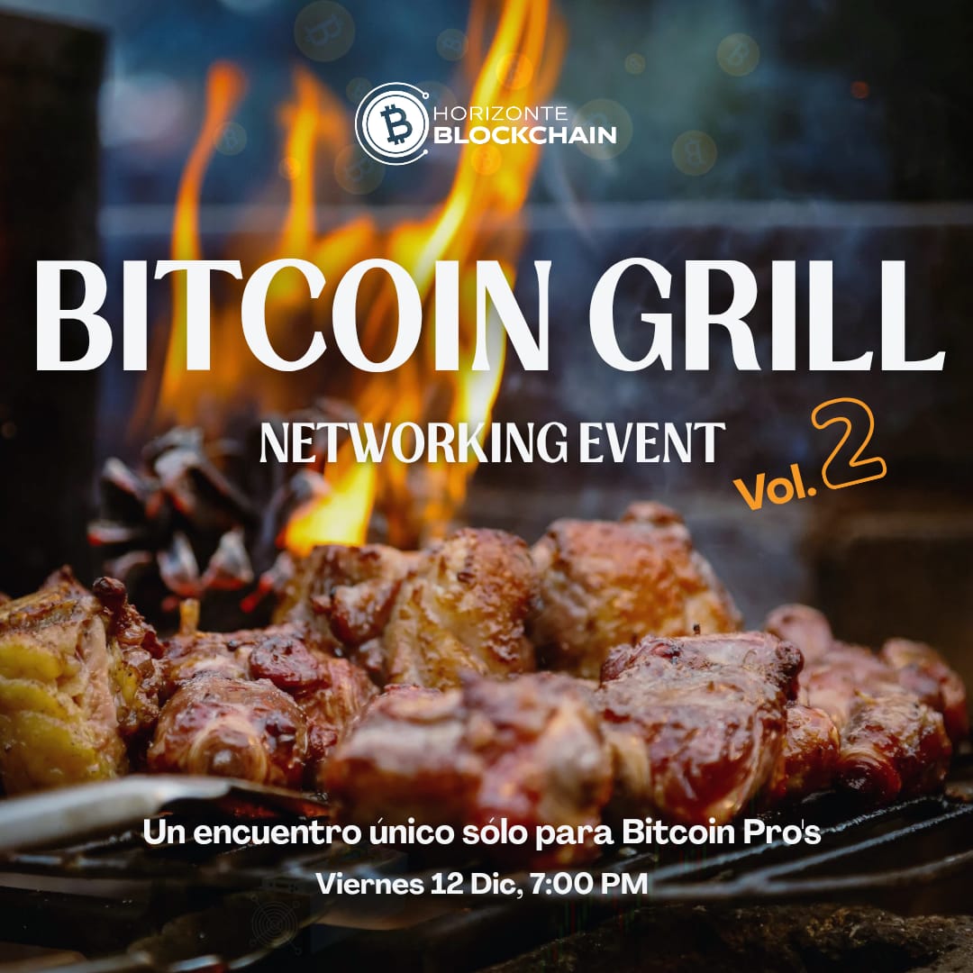HorizonteBlock's tweet image. 🔥 Bitcoin Grill Vol. 2 está aquí
Una noche creada para Bitcoiners
📅 Viernes 12 Dic — 7:00 PM
bit.ly/BitcoinGrill
Si tu mundo gira alrededor de Bitcoin, este evento te va a encantar.
⚡️ Construimos conexiones que suman valor.
#Bitcoin #Networking #HorizonteBlockchain #BTC