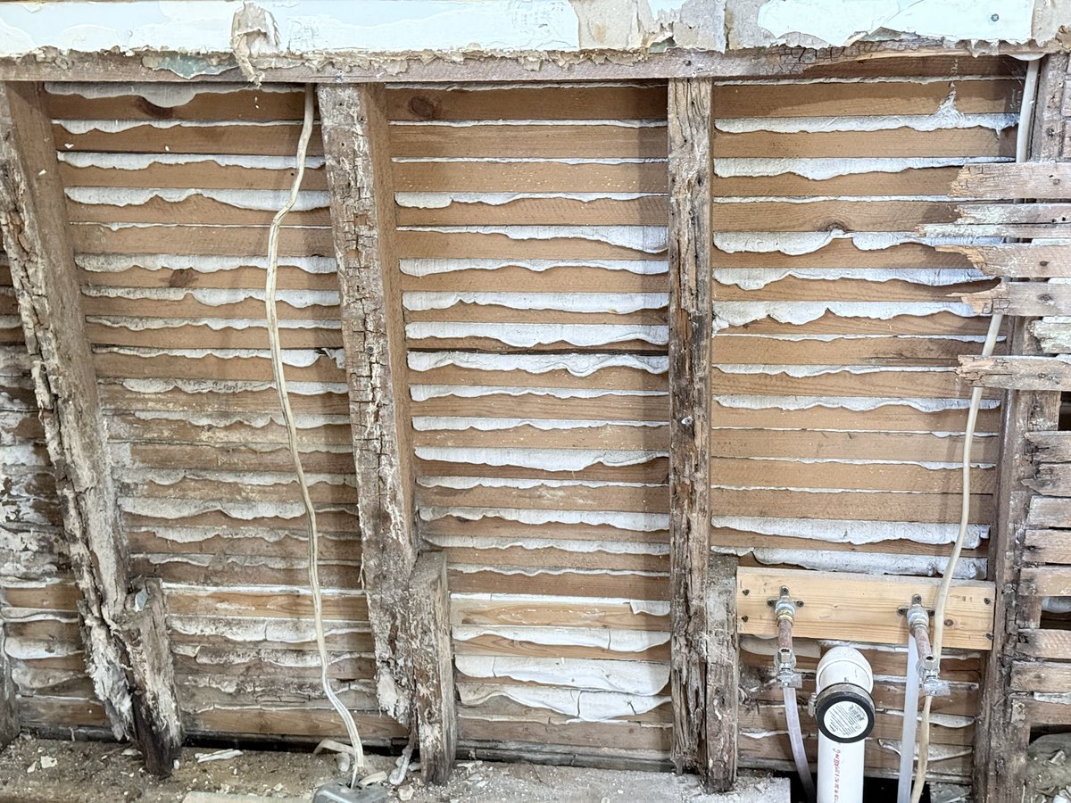Today in, we had to demolish our kitchen without much warning in our 150yo house:  apparently that used to be the back door to my house through a mud room.  It was behind my range.  Also, wait, what?