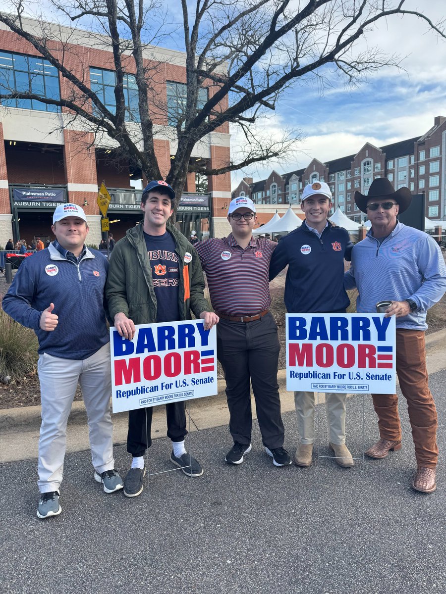 BMooreSenate's tweet photo. #RollTide or #WarEagle ? Who's going to win the Iron Bowl? Leave a comment!  #ironbowl2025🐘🏈🦅 #TeamMoore #USSenate https://t.co/Gd5HPcYWxI
