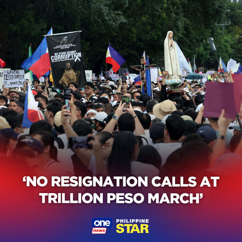 PhilippineStar's tweet photo. The Trillion Peso March this Sunday will not dwell on the country’s political divides and instead will focus on its main goal – standing up against systemic corruption in government. https://t.co/LzB4qskcsu | via ONE News https://t.co/r9jiwCroWL