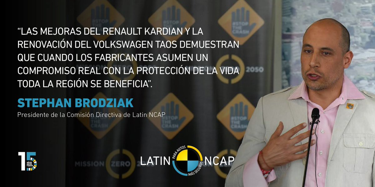 elpoderdelc's tweet image. ⭐🚗&quot;La mejora en #SeguridadVehicular es una intervención sistemática por la salud pública: vehículos más seguros significan menos muertes, lesiones graves y familias afectadas por consecuencias irreversibles&quot;.
-Stephan Brodziak sobre Kardian, el primer cinco estrellas de…
