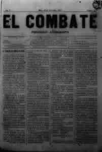EtxebarrietaME's tweet photo. 1891/11/29. EL Combate aldizkari anarkista argitaratu zen Bilbon. Urtebete iraun zuen eta Bilboko inprenta batean klandestinoki argitaratua izan zen, 1890ko Greba haundiaren arrakasta ikusita.

#ElCombate https://t.co/zQuSOetHXg