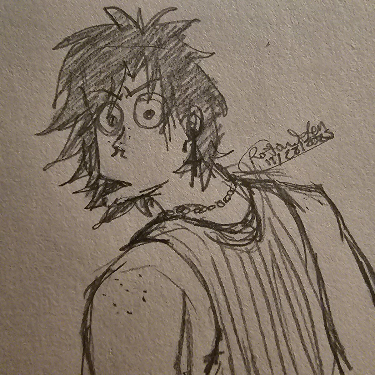 RotiniLM's tweet image. Sketching to prove I'm still alive. For the most part.