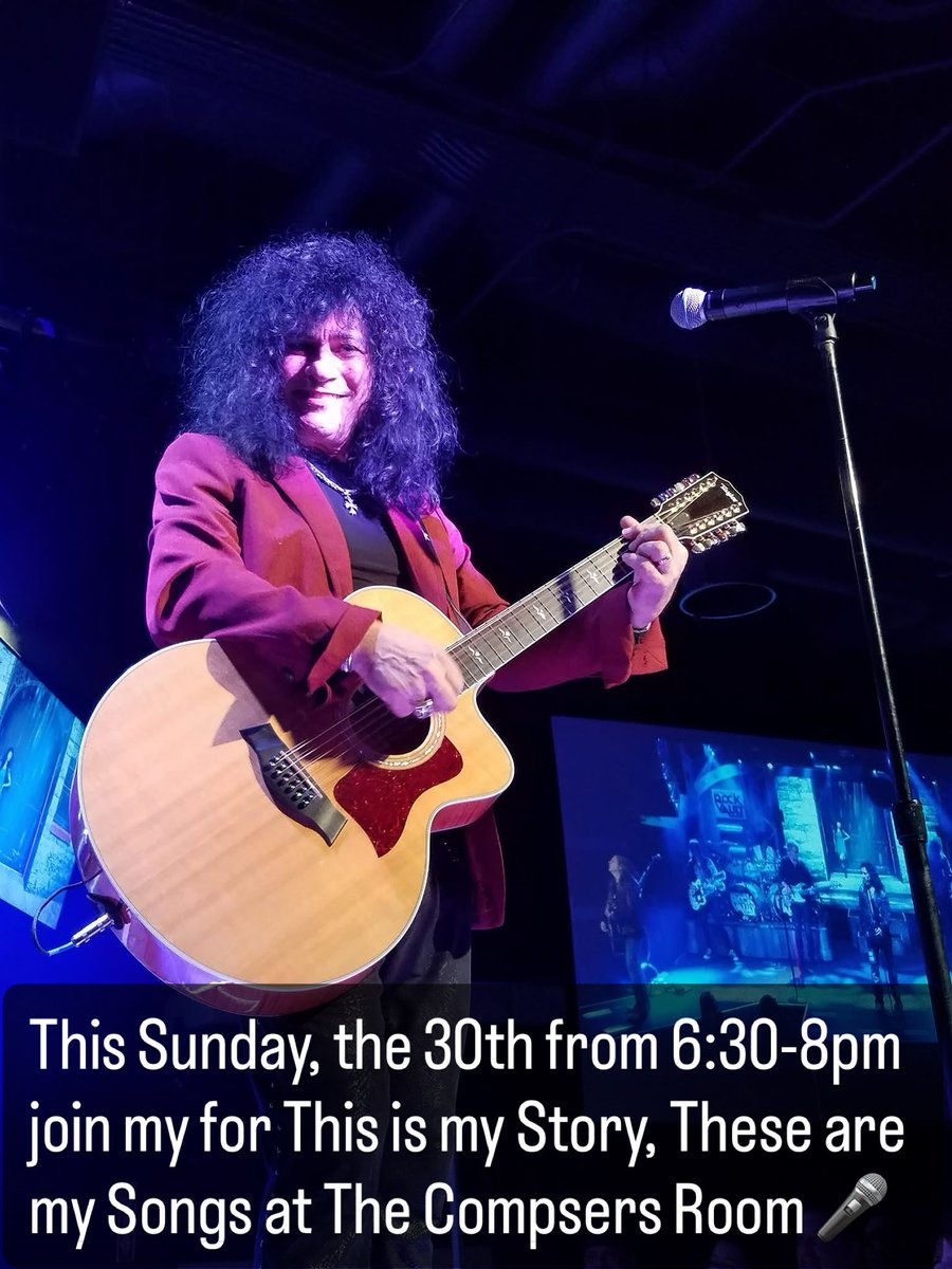 Join me this Sunday 6:30 /8:00 pm at the Composers Room This Is My Story These are my Songs Acoustic Show