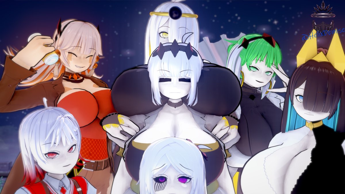 Here we are, the final day and everyone
is together! Thank you all for joining and
I had some fun doing this.

I deserve a break from standard art for a bit,
but C**m work is still on the table cuz reasons.
Hope everyone had a nice time with Nikuvember!