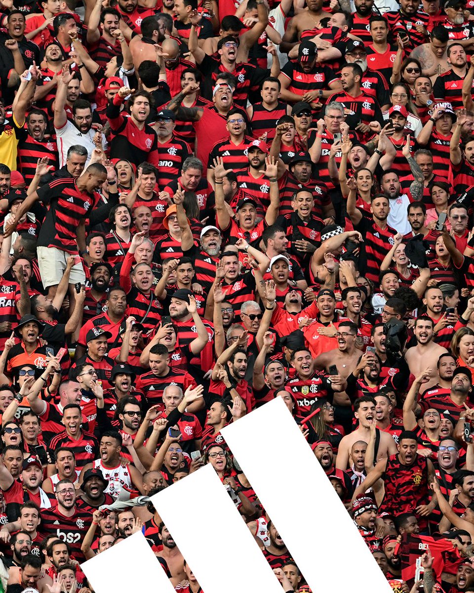 Uma vez Flamengo
Duas vezes Flamengo
Três vezes Flamengo
Quatro vezes Flamengo! 🏆🏆🏆🏆

No Brasil, Tetra da América é só a Nação! 😮‍💨❤️🖤

#adidasFootball