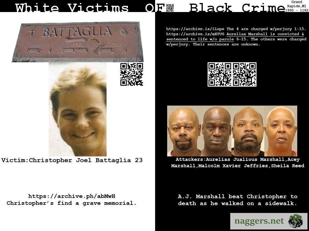 Another White victim of black terrorism