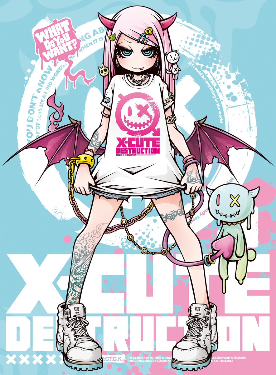 Project.C.K 原画 鶴の館×Project.C.K. Tシャツちゃん -This pretty girl is the PCK's
