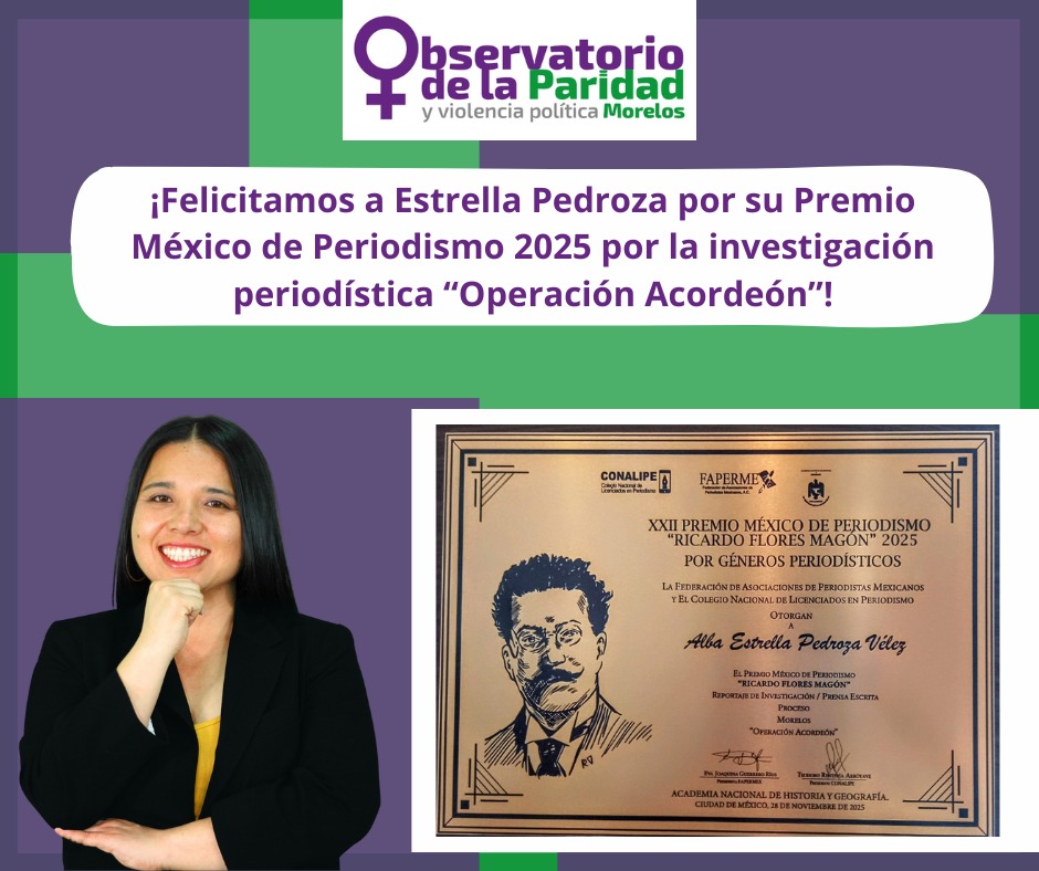 Observatorio Paridad y Violencia Política Morelos tweet media