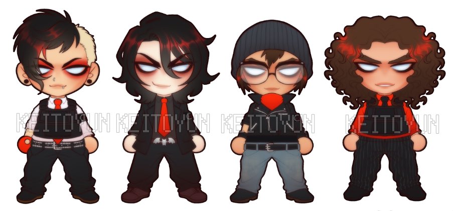 Keitoyun_'s tweet photo. MCR sticker designs for school :3 #mychemicalromance #mcrtwt https://t.co/HGmnVUzg8C