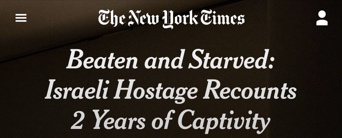 The New York Times hasn’t even acknowledged the 16 year old American boy Israel just released after nine months of captivity, but they found time for another Israeli hostage interview.