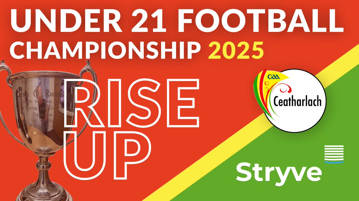 🇲🇱Stryve 2025 Under 21 'B' Football C’ship, First Round:

Full-times:

Group 1
<a href="/stpatricksgaa/">St Patricks Co. Carlow</a> 1-11
<a href="/BtownGaels/">Bagenalstown Gaels/CLG Muine Bheag</a> 2-6

Group 2
<a href="/ClonmoreGFC/">Clonmore GFC</a> /<a href="/Grange_GAA/">Grange GAA</a> 4-14
<a href="/fenaghgfccarlow/">Fenagh GFC</a> 0-8

Group 3
<a href="/KC_GAA/">Kildavin/ClonegalGAA</a> 2-16
@OHanrahans / <a href="/KilbrideGfc1/">Kilbride Gfc</a> 1-10

Group 4
<a href="/Tinryland_GFC/">Tinryland GFC</a>  2-19
<a href="/NaomhEoin_GAA/">Naomh Eoin GAA</a> 2-2