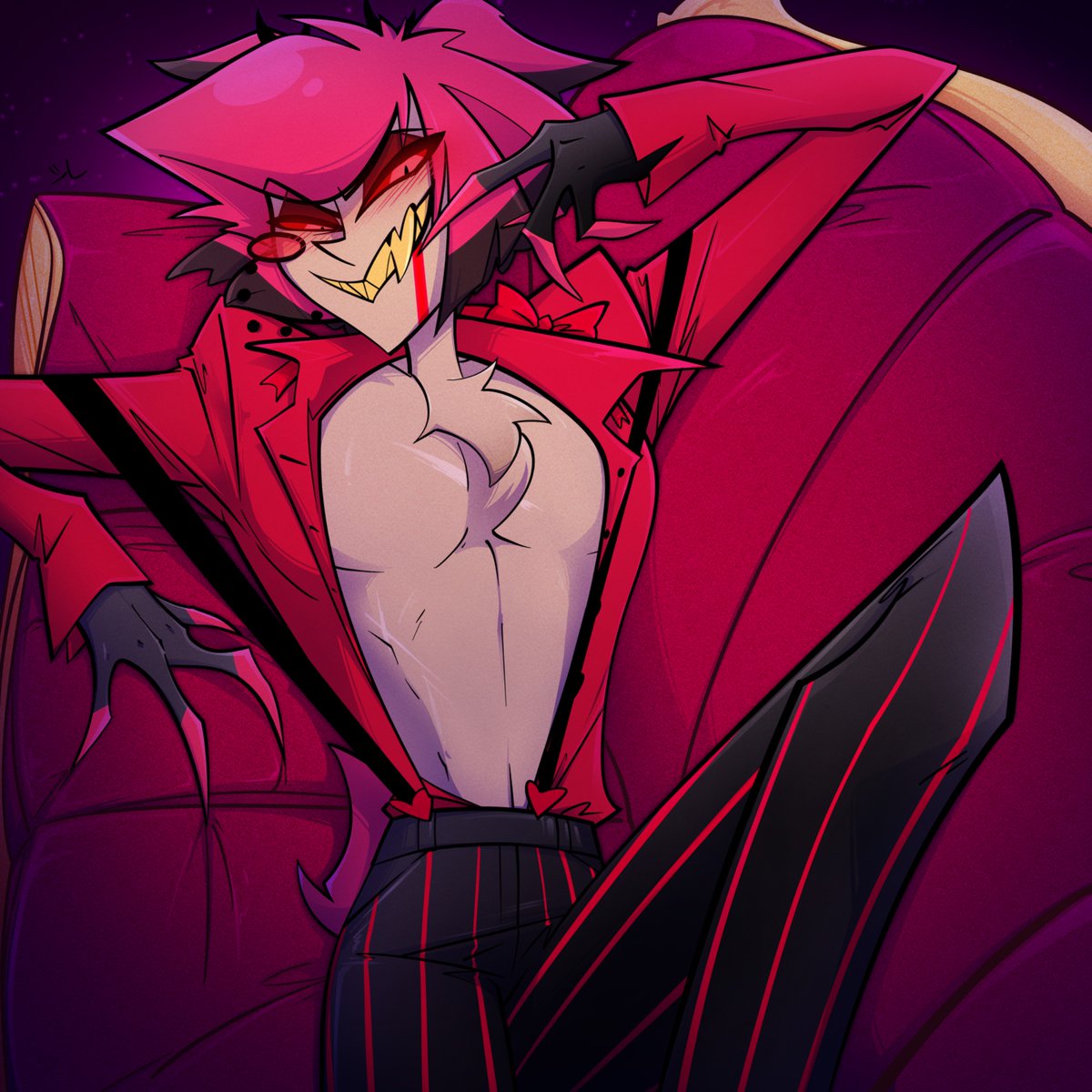 ❣️ Bambi ❣️

A fun time getting spicy comms 💕 For those worried about the fur, this was before season 2 😌✨

// #HazbinHotel #Alastor