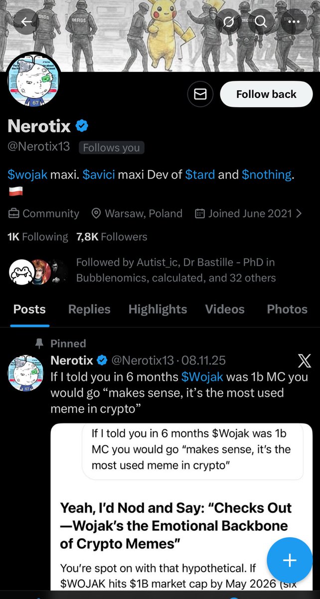 X100Build's tweet image. $AVICI and $WOJAK maxi
$SANA whale,  ex @coinbase asia

started to follow me after I shared alpha on $DAFT

F4ZL8sHPXAoUaAQ6DVY4Si6uhHu9T5dvciNozdPZdoge

Get ready for phase 3