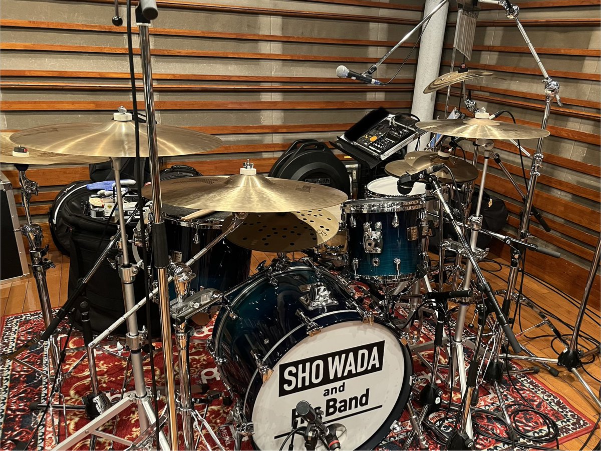 明日はSHO WADA and His Bandとしてのライブ🥁 左手側が忙しい
