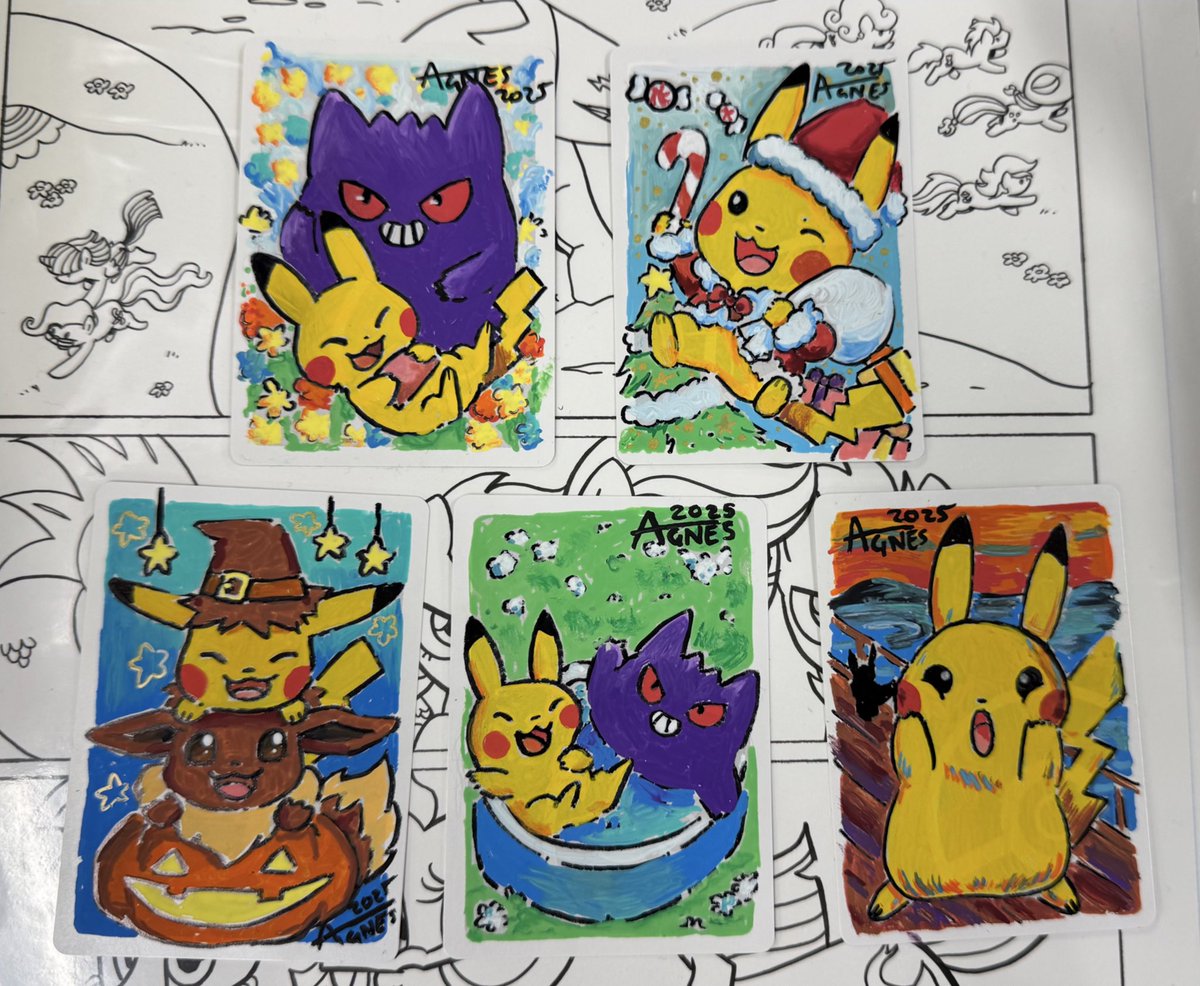 For those requesting at Japan Comic Art Show and Tokyo Comic Con there is a  rate change for Pokemon cards to value myself. My quality is going up, but  cards were being