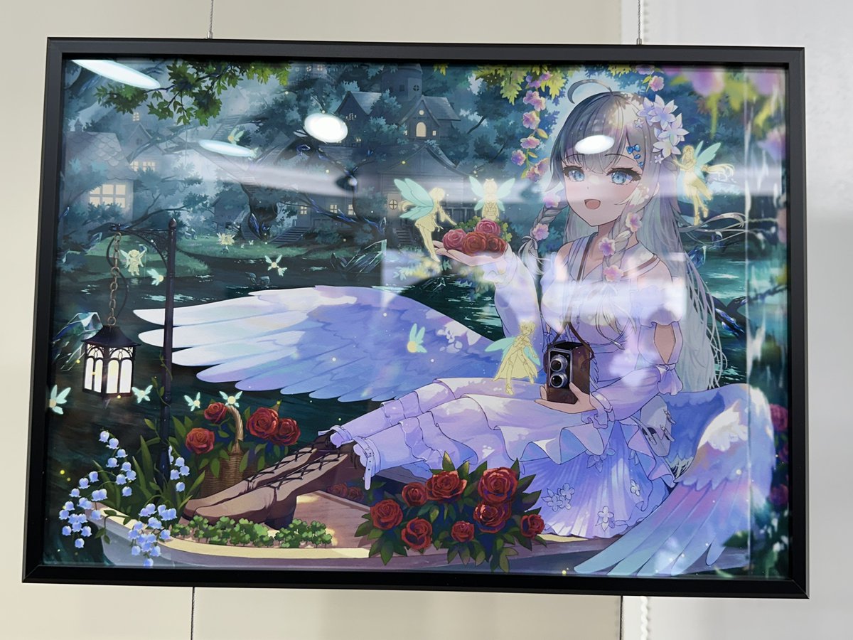 昨日 #光る美少女展2025 に行ってきました！ 光の反射で上手く撮れ