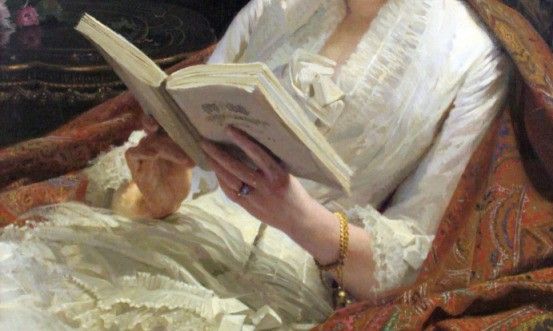 mycelticmoon's tweet image. Women reading in art.