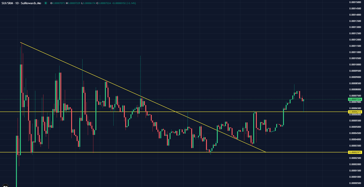 SuiRewardsMe's tweet image. Lifetime breakout retest on $SRM ✅

Best looking chart in crypto!

Trade $SRM here: app.suirewards.me