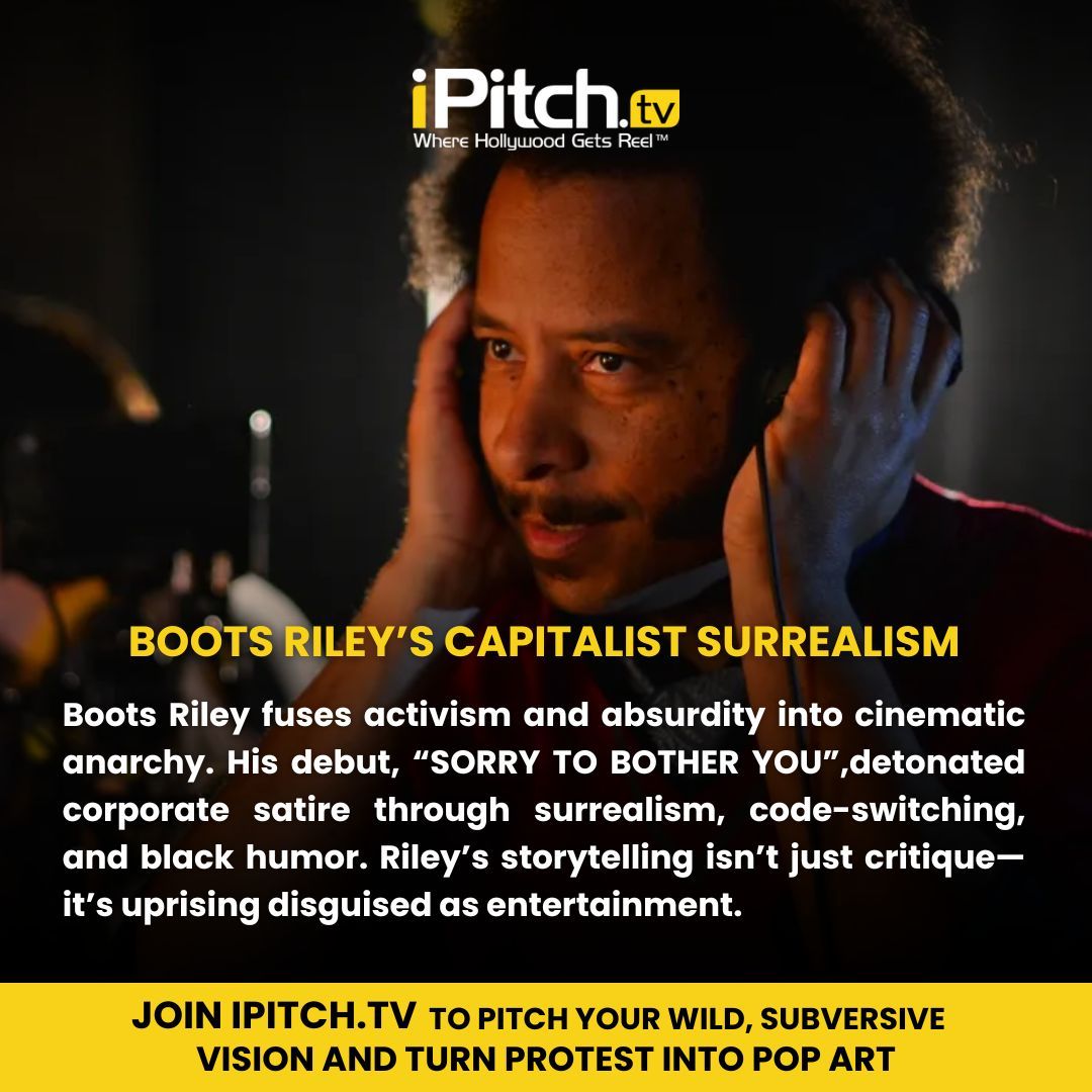 Boots Riley blends activism with absurdity, turning satire into cinematic uprising. Share your wild, subversive vision on iPitch.tv and transform protest into pop art.

#BootsRiley #SorryToBotherYou #iPitch #PoliticalArt #SurrealStorytelling #CreativeRebellion