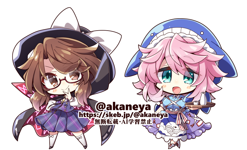 akaneya's tweet image. skeb納品しました
東方Project/奥野田美宵・宇佐見菫子
skeb.jp/@akaneya/works… #Skeb #Commission @skeb_jpより