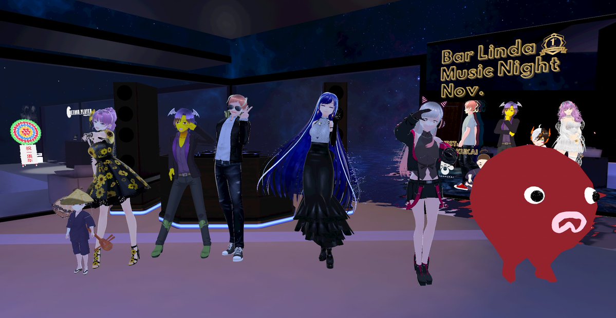 Lindacluster's tweet image. #おは戦71130🍨YY
おはようございます＾＾
今朝は、昨夜開催した #BarLinda Music Night Nov.1周年記念イベントのお礼から😊
深夜にも関わらず、たくさんのご来店ありがとうございました💙
皆様のおかげ幸せな気持ちで１周年記念を過ごすことができました。感謝です(^_-)-☆
#ONGAKUKAI…