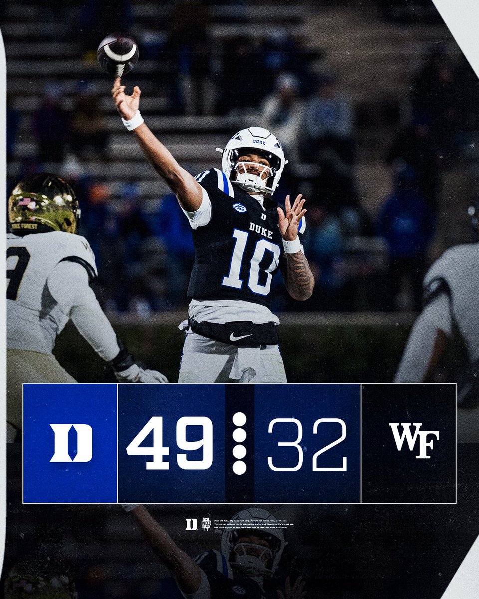 DukeFOOTBALL's tweet image. THIS IS OUR STATE 😈
