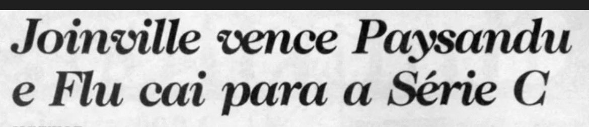 Vergonha histórica.