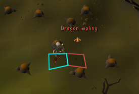 My sadness - unimaginable - I know they don't bring the same GP as before but dang. The second dragon imp i've ran into just walking about. #osrs