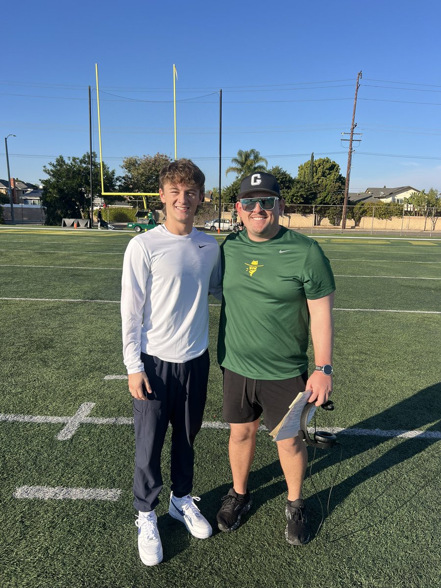samreeddickens's tweet photo. Appreciate @Anderson_GWC for the invite to the @GWCfootball semi-final win against Ventura. Had a great time talking, looking forward to the finals against Saddleback next week! https://t.co/NL1dN4o2Yh