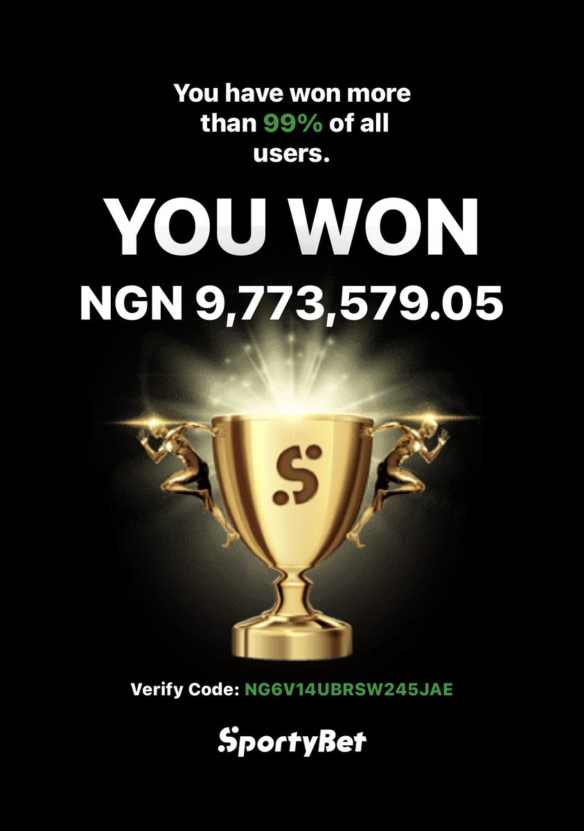 thebenayeni's tweet photo. 🤝 @SportyBet We go again tomorrow.🎉 https://t.co/kDRqQgraXe