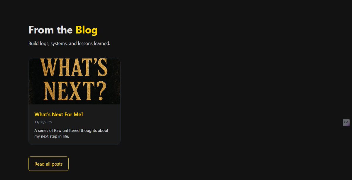 SirTimithedev's tweet image. Just dropped a new blog post, would love for you to check it out here

sirtimithedev.vercel.app/blog