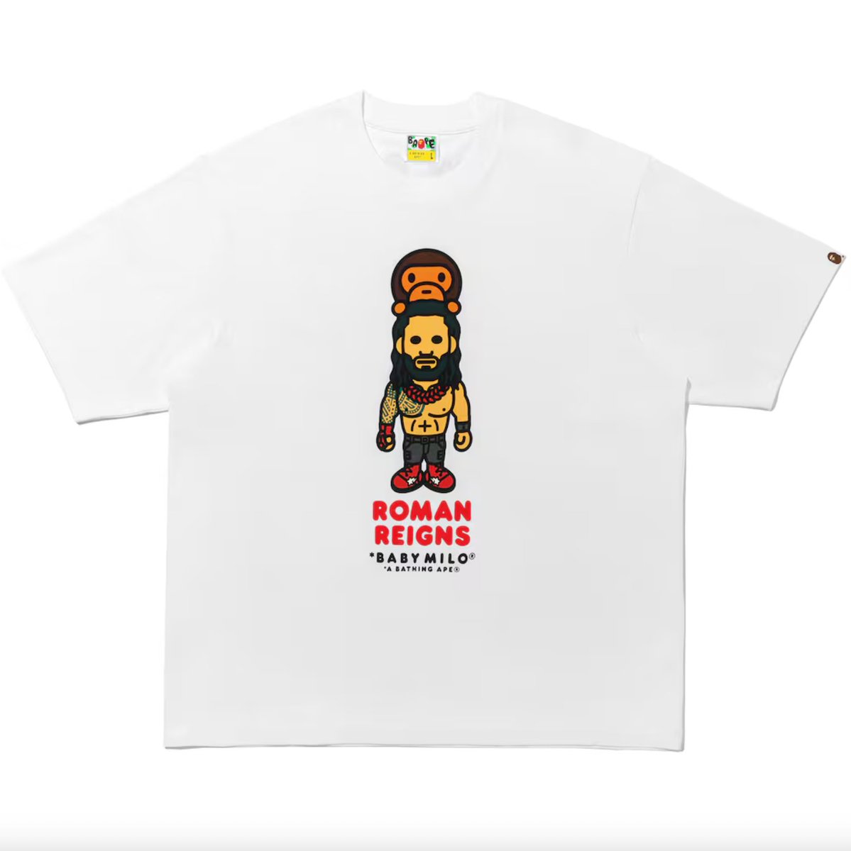Ad: Droppe today: BAPE x WWE Baby Milo Relaxed T-Shirts Cody