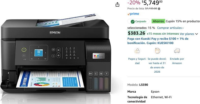 home_and_health's tweet image. PARA NO LIDIAR CON DÓNDE IMPRIMIR LAS TAREAS DE LAS BENDIS EL DOMINGO EN LA NOCHE!! Impresora Epson con 20% de descuento PEEEROOO con el cupón del 15% queda en $4886 pesos antes de pagar CORRAAAAAN 

Enlace: amzn.to/48fBliY