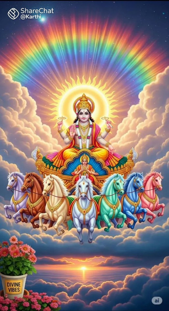 PyaraBetaa's tweet image. ॐ भास्कराय विद्महे रश्मिप्रभाय धीमहि।
तन्नः सूर्यः प्रचोदयात्॥🚩

हम सूर्य भगवान का ध्यान करते हैं, जो प्रकाश और ऊर्जा के स्रोत हैं। वह हमारे मन और बुद्धि को प्रकाशित करें और जीवन में सफलता और उज्ज्वलता प्रदान करें।🙏

ॐ आदित्याय नमः🙏🚩