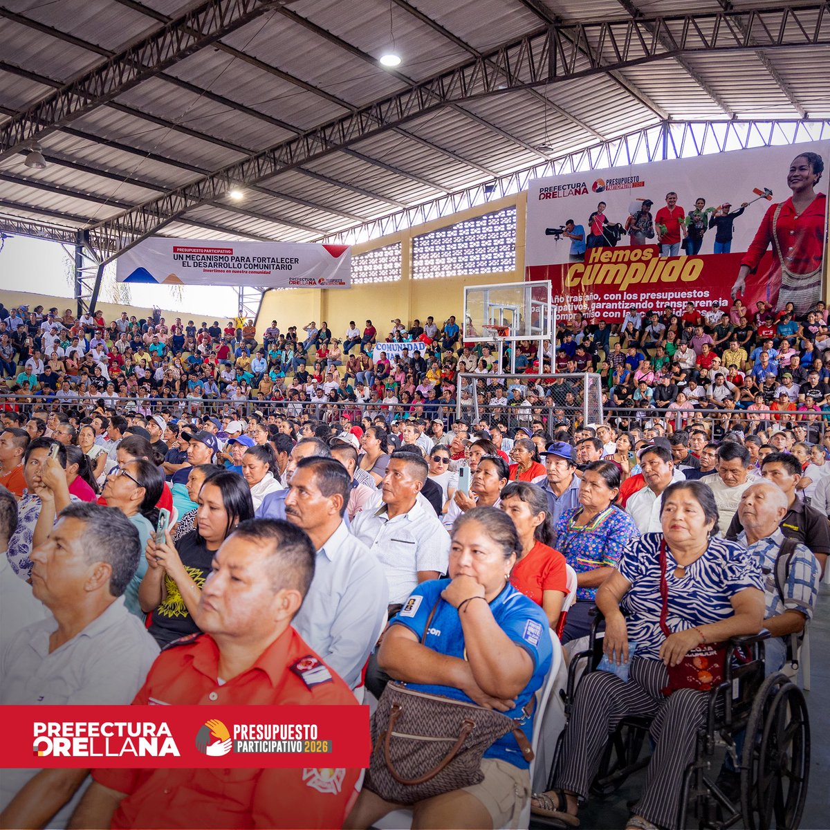 GADPORELLANA's tweet photo. 🙌✨ Orellana decide su futuro.
Más de 1.500 personas participaron en la aprobación del Presupuesto Participativo 2026, liderado por la prefecta Magali Orellana, principal autoridad del evento.

¡Cuando decidimos juntos, avanzamos! 💪🌱

#OrellanaUnida #PP2026 https://t.co/Da3i4jv5vZ