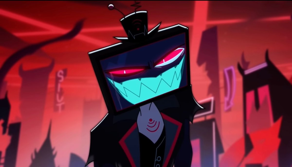 Showtoonz123's tweet image. Vox is such a messy character cause his actions don’t align with his human counterpart. You can’t tell me this power hungry guy who murdered others to be the center of attention eventually got SO emotionally hung up on this ONE guy that it drove him to kill everyone and himself.