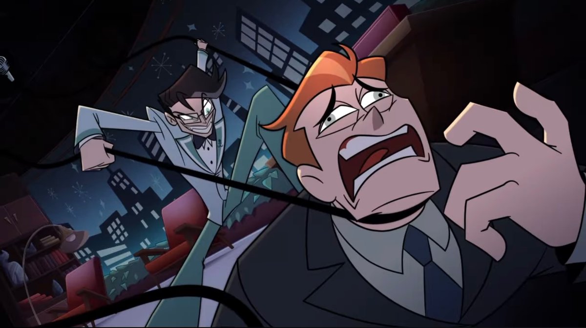 Showtoonz123's tweet image. Vox is such a messy character cause his actions don’t align with his human counterpart. You can’t tell me this power hungry guy who murdered others to be the center of attention eventually got SO emotionally hung up on this ONE guy that it drove him to kill everyone and himself.