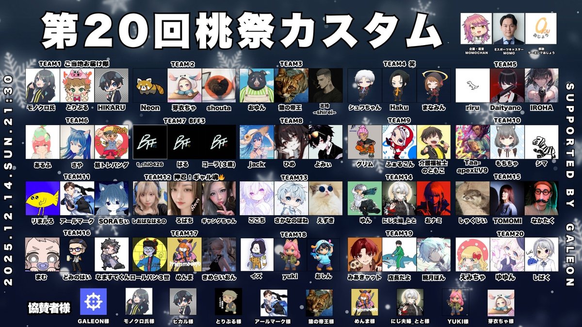 🌸第20回桃祭カスタム12月14日（日） あっという間で開催2週間前