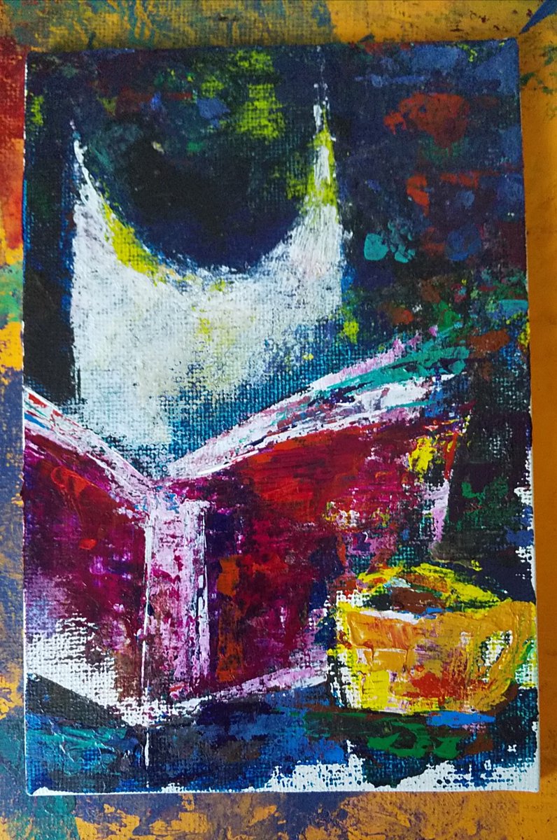 📚️☕️ #アクリル画