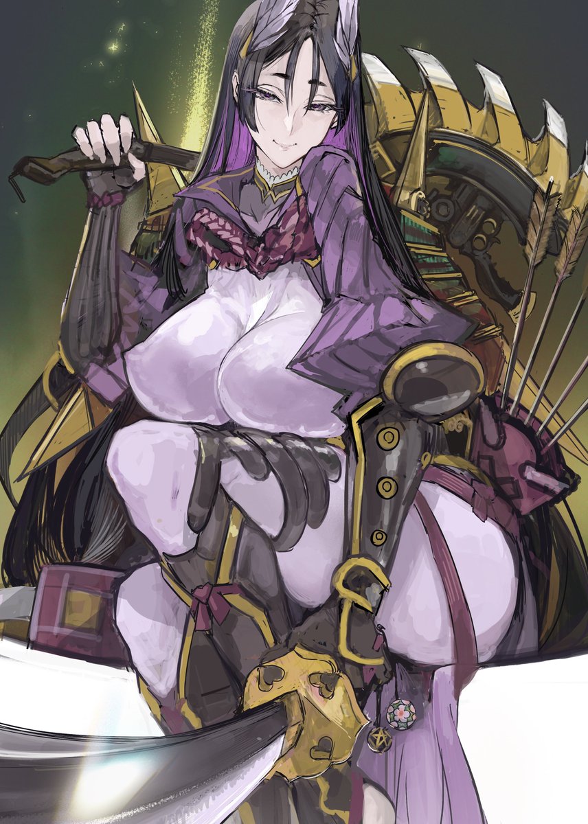 ebichannoshippo's tweet image. 雷神の顕を発動する頼光さん🔥