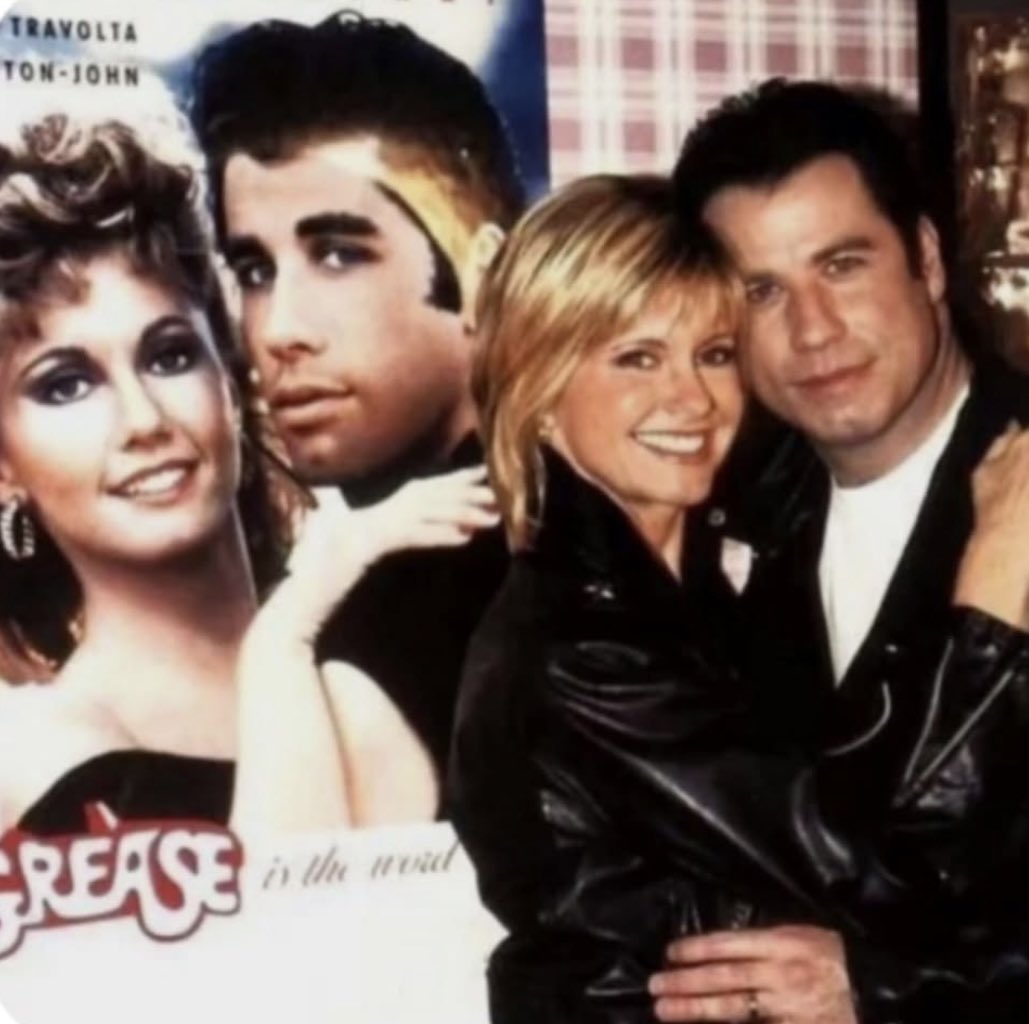 グリースシネマ写真 スチール写真 オリビア＆トラボルタ オリビア・ニュートン・ジョン ＆ ジョン・トラボルタ ポスターと同じ