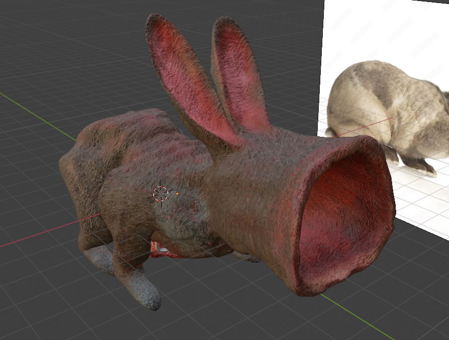 DrScREwbALL7's tweet photo. I finally got to learn texture painting too, still getting used to it, but I think I'm getting the hang of it now.
#3d #3dmodel #3dart #art #bunny #horror #realistic #horrorart #blender #texture #texturepaint #gore #smile https://t.co/tC0mC0ViO2