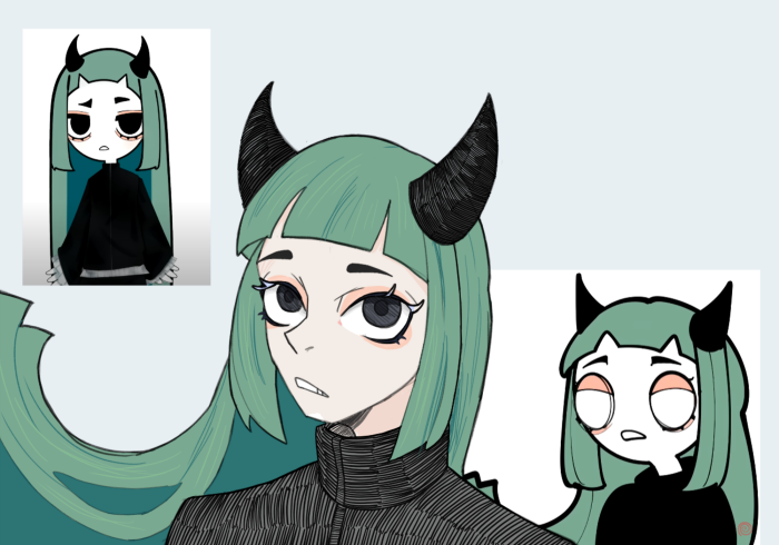 Fanart pra Mouphi, se não viu os vídeos dela, veja!! youtube.com/@molphify